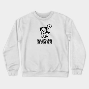 Service Human Kawaii Dog Crewneck Sweatshirt